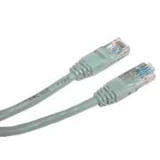 LAN-Netzwerkkabel UTP-Patchcord, Kat.6, RJ45-Stecker - RJ45-Stecker, 3 m, ungeschirmt, grau, Economy