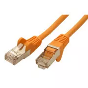 Netzwerk-LAN-Kabel FTP-Patchkabel, Cat.5e, RJ45-Stecker - RJ45-Stecker, 7,5 m, geschirmt, gelb, economy, SELL OUT