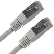 LAN-Kabel FTP-Patchkabel, Cat.5e, RJ45 Stecker - RJ45 Stecker, 10 m, geschirmt, grau, Economy