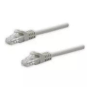 LAN-Netzwerkkabel UTP-Patchkabel, Cat.5e, RJ45-Stecker - RJ45-Stecker, 10 m, ungeschirmt, grau, reines Kupfer, Economy