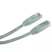 LAN-Kabel UTP-Crossover-Patchkabel, Cat.5e, RJ45-Stecker - RJ45-Stecker, 10 m, ungeschirmt, gekreuzt, grau, zum Anschluss von 2 PCs, eco
