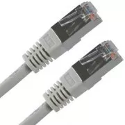 LAN-Kabel FTP-Patchkabel, Cat.5e, RJ45 Stecker - RJ45 Stecker, 15 m, geschirmt, grau, Economy