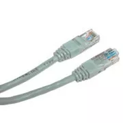 Netzwerk-LAN-Kabel UTP-Crossover-Patchkabel, Cat.5e, RJ45-Stecker - RJ45-Stecker, 15 m, ungeschirmt, gekreuzt, grau, zur Verbindung von 2 PCs, Log