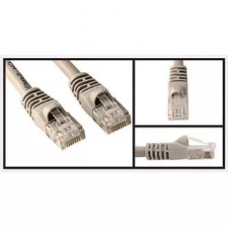LAN-Kabel UTP-Patchkabel, Kat.5e, RJ45-Stecker - RJ45-Stecker, 20 m, ungeschirmt, grau, Economy