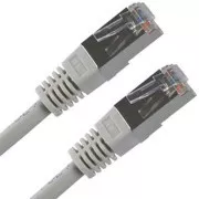 LAN-Kabel FTP-Patchkabel, Cat.5e, RJ45-Stecker - RJ45-Stecker, 20 m, geschirmt, grau, Economy