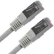 LAN-Kabel FTP-Patchkabel, Cat.5e, RJ45 Stecker - RJ45 Stecker, 25 m, geschirmt, grau, Economy