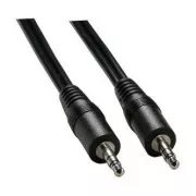 Audiokabel Klinke (3,5mm) Stecker - Klinke (3,5mm) Stecker, 1,5m, schwarz, Logo