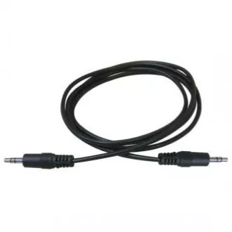 Audiokabel Klinke (3,5mm) Stecker - Klinke (3,5mm) Stecker, 1,5m, schwarz, Logo Audiokabel Klinke (3,5mm) Stecker - Klinke (3,5mm) Stecker, 1,5m, schwarz, Logo