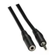 Verlängerungs-Audiokabel Klinke (3,5mm) männlich - Klinke (3,5mm) weiblich, 3m, schwarz