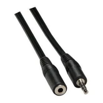 Verlängerungs-Audiokabel Klinke (3,5mm) männlich - Klinke (3,5mm) weiblich, 3m, schwarz Verlängerungs-Audiokabel Klinke (3,5mm) männlich - Klinke (3,5mm) weiblich, 3m, schwarz