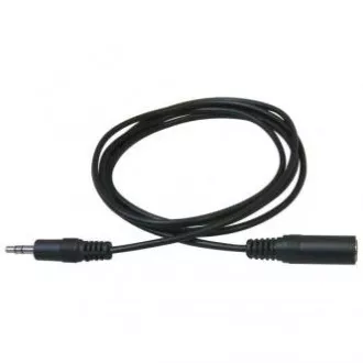 Audio-Verlängerungskabel Klinke (3,5mm) Stecker - Klinke (3,5mm) Buchse, 3m, schwarz, Logo Audio-Verlängerungskabel Klinke (3,5mm) Stecker - Klinke (3,5mm) Buchse, 3m, schwarz, Logo