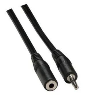 Verlängerungs-Audiokabel Klinke (3,5mm) Stecker - Klinke (3,5mm) Buchse, 3m, schwarz, Logo-Blister Verlängerungs-Audiokabel Klinke (3,5mm) Stecker - Klinke (3,5mm) Buchse, 3m, schwarz, Logo-Blister