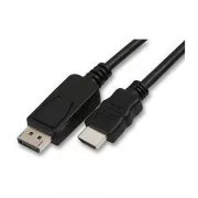 Videokabel DisplayPort-Stecker - HDMI-Stecker, 5m, schwarz