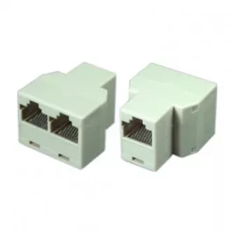 RJ45-Buchse, weiß, weiblich RJ45-Buchse, weiß, weiblich