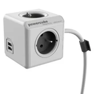 230-V-Netzverlängerungskabel, CEE7 (Stecker) – POWERCUBE, 1,5 m, EXTENDED USB, grau, POWERCUBE, 4 Steckdosen, PD 20 W A C 230-V-Netzverlängerungskabel, CEE7 (Stecker) – POWERCUBE, 1,5 m, EXTENDED USB, grau, POWERCUBE, 4 Steckdosen, PD 20 W A C