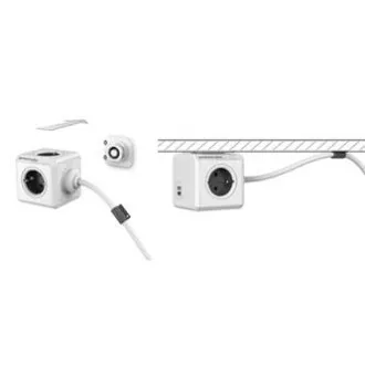 230-V-Netzverlängerungskabel, CEE7 (Stecker) – POWERCUBE, 1,5 m, EXTENDED USB, grau, POWERCUBE, 4 Steckdosen, PD 20 W A C 230-V-Netzverlängerungskabel, CEE7 (Stecker) – POWERCUBE, 1,5 m, EXTENDED USB, grau, POWERCUBE, 4 Steckdosen, PD 20 W A C