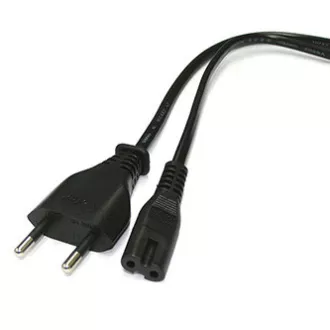 230V-Netzkabel, CEE7/16 (Eurostecker) - C7, 2m, VDE-geprüft, schwarz, 2-poliger Stecker 230V-Netzkabel, CEE7/16 (Eurostecker) - C7, 2m, VDE-geprüft, schwarz, 2-poliger Stecker