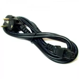 230V-Netzkabel für Laptop, CEE7 (Gabel) - C5, 2m, VDE-geprüft, schwarz, Logo, Stecker in Kleeblattform (MickeyM 230V-Netzkabel für Laptop, CEE7 (Gabel) - C5, 2m, VDE-geprüft, schwarz, Logo, Stecker in Kleeblattform (MickeyM