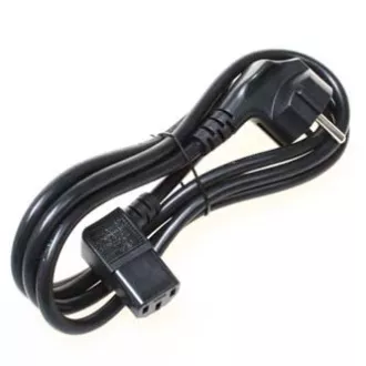 230V Netzkabel, CEE7 (Gabel) - C13, 5m, VDE geprüft, schwarz, gebrochen, SELL