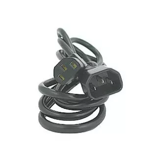230V-Netzverlängerungskabel, C13 - C14, 5m, VDE-geprüft, schwarz, Logo 230V-Netzverlängerungskabel, C13 - C14, 5m, VDE-geprüft, schwarz, Logo