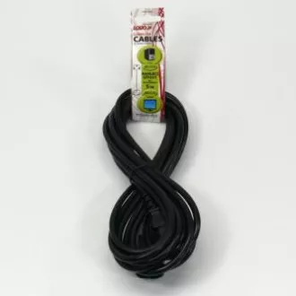 230V-Netzverlängerungskabel, C13 - C14, 5m, VDE-geprüft, schwarz, Logo 230V-Netzverlängerungskabel, C13 - C14, 5m, VDE-geprüft, schwarz, Logo