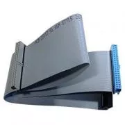 Festplattenkabel ATA 100 Datenkabel, 1x ATA-Buchse - 2x ATA-Buchse, 0,62 m, 80 Adern, ATA100, grau, Logotasche mit Aufhänger
