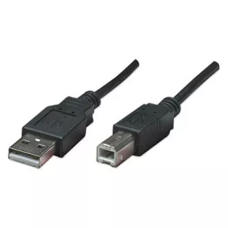 USB-Kabel (2.0), USB A-Stecker - USB B-Stecker, 1,8 m, schwarz USB-Kabel (2.0), USB A-Stecker - USB B-Stecker, 1,8 m, schwarz