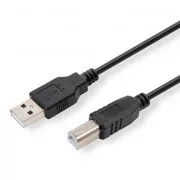 Logo USB-Kabel (2.0), USB A-Stecker - USB B-Stecker, 1,8 m
