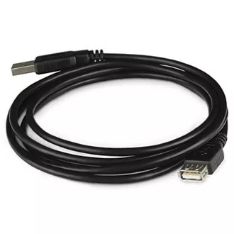 Logo USB-Verlängerungskabel (2.0), USB A-Stecker - USB A-Buchse, 1,8 m, schwarz, Blister Logo USB-Verlängerungskabel (2.0), USB A-Stecker - USB A-Buchse, 1,8 m, schwarz, Blister