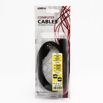 Logo USB-Verlängerungskabel (2.0), USB A-Stecker - USB A-Buchse, 1,8 m, schwarz, Blister Logo USB-Verlängerungskabel (2.0), USB A-Stecker - USB A-Buchse, 1,8 m, schwarz, Blister