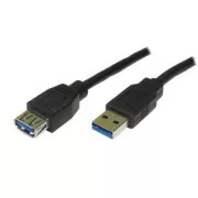 Logo USB-Verlängerungskabel (3.0), USB A-Stecker - USB A-Buchse, 1,8 m, schwarz, Blister