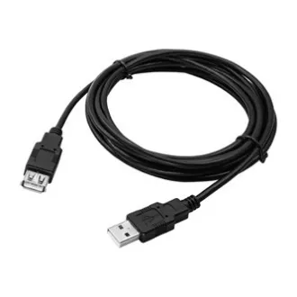 Logo USB-Verlängerungskabel (2.0), USB A-Stecker - USB A-Buchse, 3m, schwarz, Blister Logo USB-Verlängerungskabel (2.0), USB A-Stecker - USB A-Buchse, 3m, schwarz, Blister