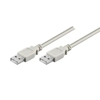 USB-Kabel (2.0), USB A-Stecker - USB A-Stecker, 1,8m, grau, High Speed, SELL OUT USB-Kabel (2.0), USB A-Stecker - USB A-Stecker, 1,8m, grau, High Speed, SELL OUT