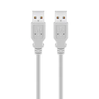 USB-Kabel (2.0), USB A-Stecker - USB A-Stecker, 1,8m, grau, High Speed, SELL OUT USB-Kabel (2.0), USB A-Stecker - USB A-Stecker, 1,8m, grau, High Speed, SELL OUT