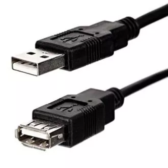 Logo Economy USB-Verlängerungskabel (2.0), USB A-Stecker - USB A-Buchse, 1,8 m, schwarz