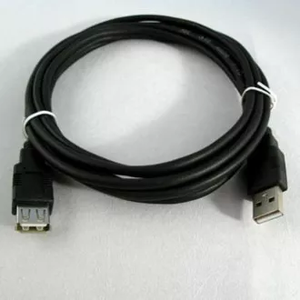 Logo Economy USB-Verlängerungskabel (2.0), USB A-Stecker - USB A-Buchse, 1,8 m, schwarz