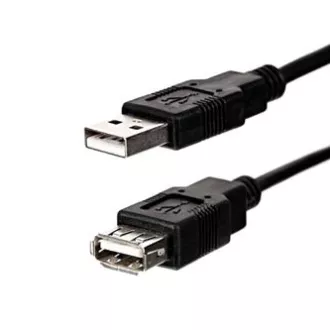 Logo Economy USB-Verlängerungskabel (2.0), USB A-Stecker - USB A-Buchse, 3m, schwarz