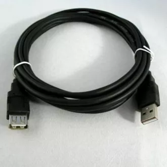 Logo Economy USB-Verlängerungskabel (2.0), USB A-Stecker - USB A-Buchse, 3m, schwarz