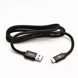 Logo USB-Kabel (3.2 gen 1), USB A-Stecker - USB C-Stecker, 2m, 5 Gbps, 5V/3A, schwarz, Box, Nylongeflecht, Steckerabdeckung aus Aluminium Logo USB-Kabel (3.2 gen 1), USB A-Stecker - USB C-Stecker, 2m, 5 Gbps, 5V/3A, schwarz, Box, Nylongeflecht, Steckerabdeckung aus Aluminium