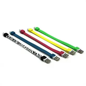 Logo USB-Kabel (2.0), USB A-Stecker - microUSB-Stecker, 0,25m, gelb, Blister, Armband, SELL Logo USB-Kabel (2.0), USB A-Stecker - microUSB-Stecker, 0,25m, gelb, Blister, Armband, SELL