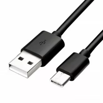 USB-Kabel (2.0), USB A-Stecker - USB C-Stecker, 1m, schwarz
