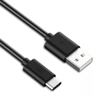 USB-Kabel (2.0), USB A-Stecker - USB C-Stecker, 1m, schwarz