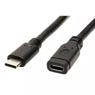 USB-Verlängerungskabel (3.1), USB-C-Stecker - USB-C-Buchse, 1m, schwarz, Kunststoffbeutel