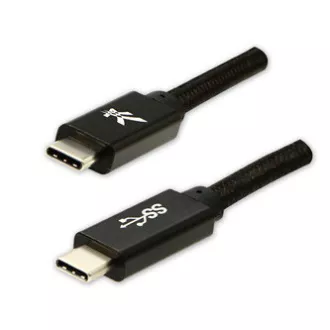 Logo USB-Kabel (3.2 gen 1), USB-C-Stecker - USB-C-Stecker, 2m, 5 Gbps, 5V/3A, schwarz, Box, Nylongeflecht, Aluminium-Steckerabdeckung Logo USB-Kabel (3.2 gen 1), USB-C-Stecker - USB-C-Stecker, 2m, 5 Gbps, 5V/3A, schwarz, Box, Nylongeflecht, Aluminium-Steckerabdeckung