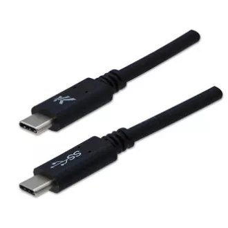 Logo USB Kabel (3.2 gen 1), USB C Stecker - USB C Stecker, 1m, 5 Gbps, 5V/3A, schwarz, Blister, SELL Logo USB Kabel (3.2 gen 1), USB C Stecker - USB C Stecker, 1m, 5 Gbps, 5V/3A, schwarz, Blister, SELL