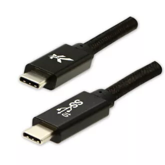 Logo USB-Kabel (3.2 gen 2), USB-C-Stecker - USB-C-Stecker, 1m, Power Delivery 100W, 10 Gbps, 20V/5A, schwarz, Box, Nylongeflecht, Logo USB-Kabel (3.2 gen 2), USB-C-Stecker - USB-C-Stecker, 1m, Power Delivery 100W, 10 Gbps, 20V/5A, schwarz, Box, Nylongeflecht,