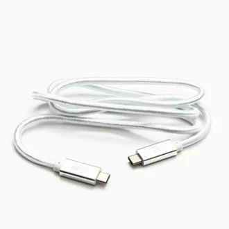 Logo USB-Kabel (3.2 gen 2), USB C-Stecker - USB C-Stecker, 1m, Power Delivery 100W, 10 Gbps, 20V/5A, weiß, Box, Nylongeflecht, h Logo USB-Kabel (3.2 gen 2), USB C-Stecker - USB C-Stecker, 1m, Power Delivery 100W, 10 Gbps, 20V/5A, weiß, Box, Nylongeflecht, h