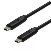 USB-Kabel (3.2 gen 2), USB-C-Stecker - USB-C-Stecker, 1m, 10 Gbps, 5V/3A, schwarz, SELL
