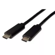 USB-Kabel (3.1), USB-C-Stecker - USB-C-Stecker, 0,5 m, schwarz, Kunststoffbeutel