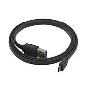 Logo USB-Kabel (2.0), USB A-Stecker reversibel - microUSB-Stecker reversibel, 1m, reversibel, schwarz, Blister, SELL